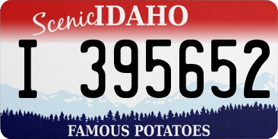 ID license plate I395652