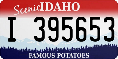 ID license plate I395653