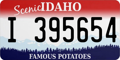 ID license plate I395654