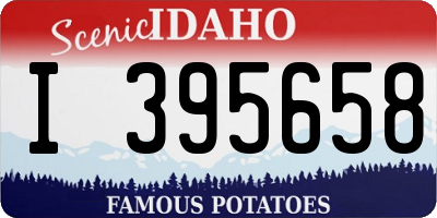 ID license plate I395658
