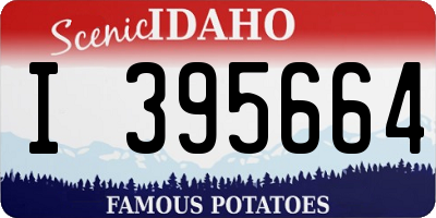 ID license plate I395664