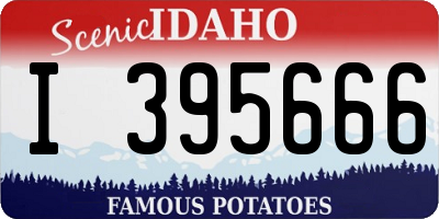 ID license plate I395666