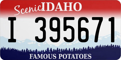 ID license plate I395671