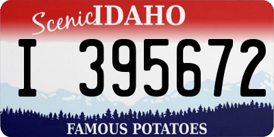 ID license plate I395672