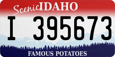 ID license plate I395673