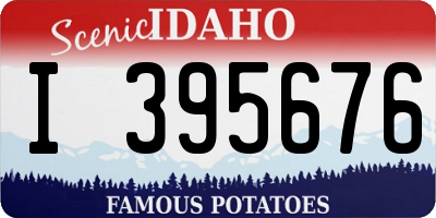 ID license plate I395676