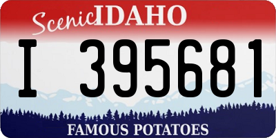 ID license plate I395681