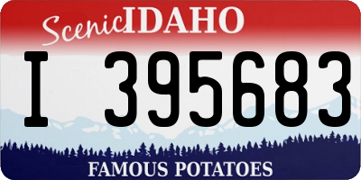 ID license plate I395683