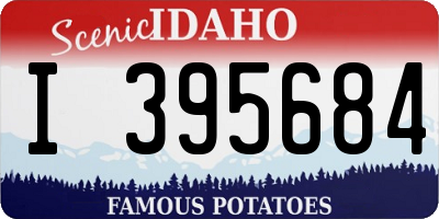 ID license plate I395684