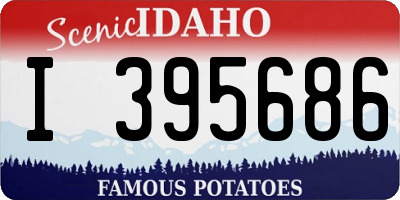 ID license plate I395686