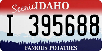 ID license plate I395688