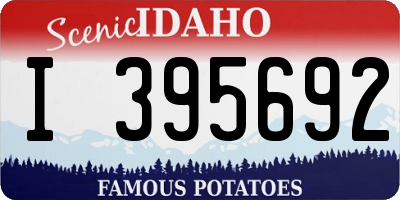 ID license plate I395692