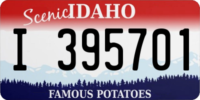 ID license plate I395701