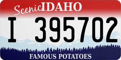 ID license plate I395702