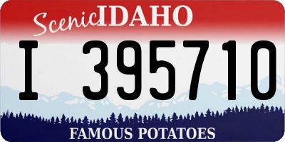 ID license plate I395710