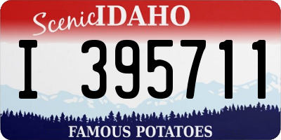 ID license plate I395711