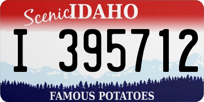 ID license plate I395712