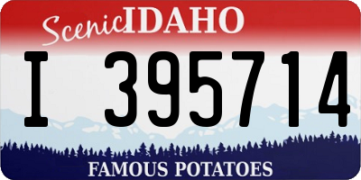 ID license plate I395714