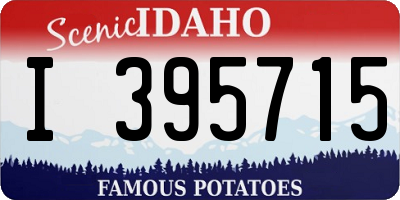 ID license plate I395715