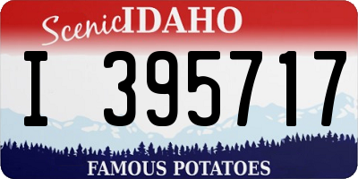 ID license plate I395717