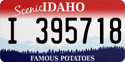 ID license plate I395718
