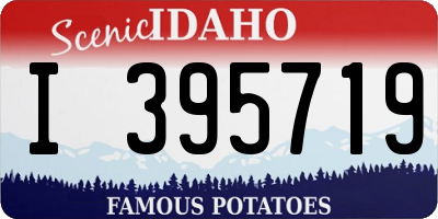 ID license plate I395719
