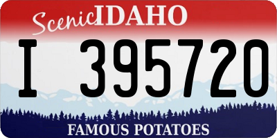 ID license plate I395720