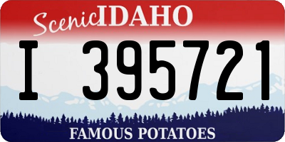 ID license plate I395721