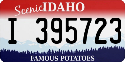 ID license plate I395723