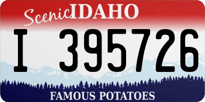 ID license plate I395726