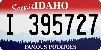 ID license plate I395727