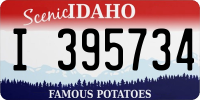 ID license plate I395734