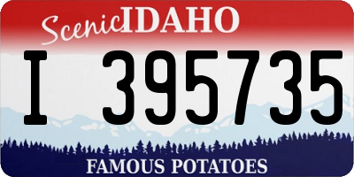 ID license plate I395735