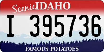 ID license plate I395736