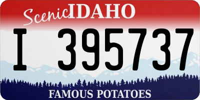 ID license plate I395737