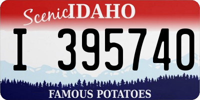 ID license plate I395740