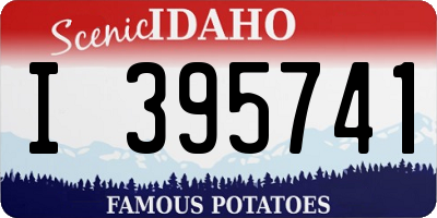ID license plate I395741