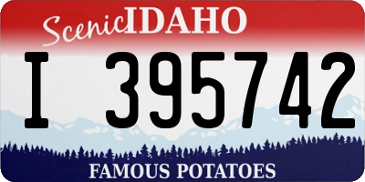 ID license plate I395742