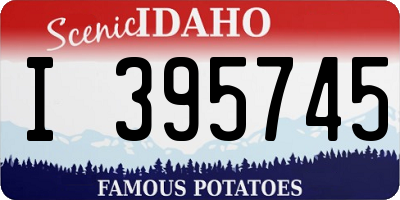 ID license plate I395745