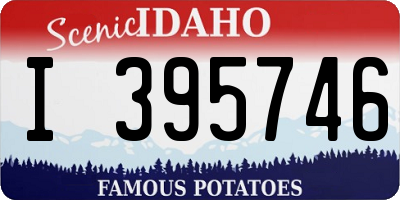 ID license plate I395746