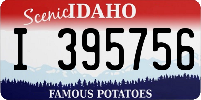 ID license plate I395756