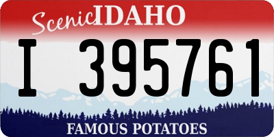 ID license plate I395761