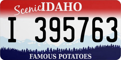ID license plate I395763