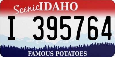 ID license plate I395764