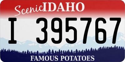 ID license plate I395767