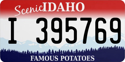 ID license plate I395769