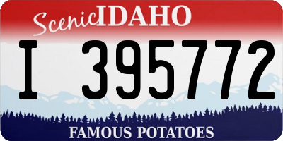 ID license plate I395772