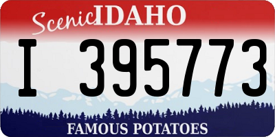ID license plate I395773