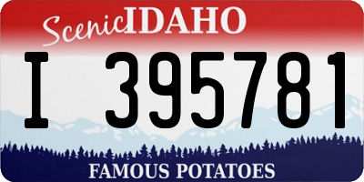 ID license plate I395781