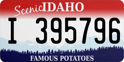 ID license plate I395796